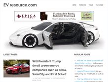 Tablet Screenshot of evresource.com